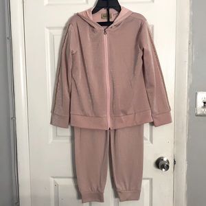 Pink Sparkly Sweatsuit for girls